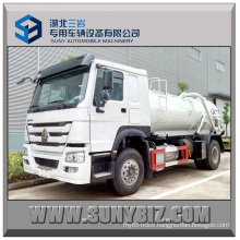 10cubic 12cubic HOWO 4X2 Vacuum Sewage Suction Tanker Truck